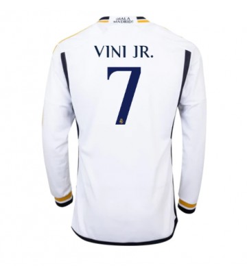 Real Madrid Vinicius Junior #7 Hjemmebanetrøje 2023-24 Lange ærmer